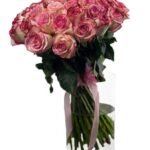 Pink With White Flowers
