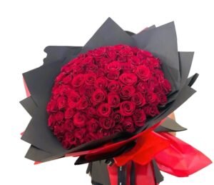 100 Red Rose Bouquet - Image 2