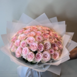 51 LIGH PINK ROSES BOUQUET