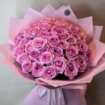 51 DARK PINK ROSES BOQUET