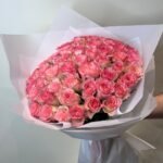 100PC PINK ROSES BOUQUIET