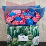 sweet pink & blue bouquet